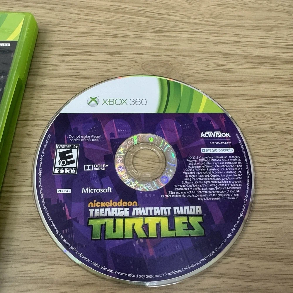 Teenage Mutant Ninja Turtles‎ Xbox 360 Missing Manual Tested Working Nickelodeon
